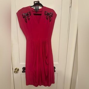 Candice Gwinnett silk dress with belt NWT